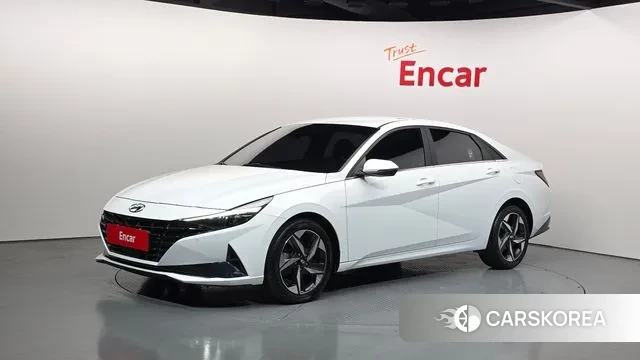 Hyundai Avante (CN7) 2021 Белый из Кореи