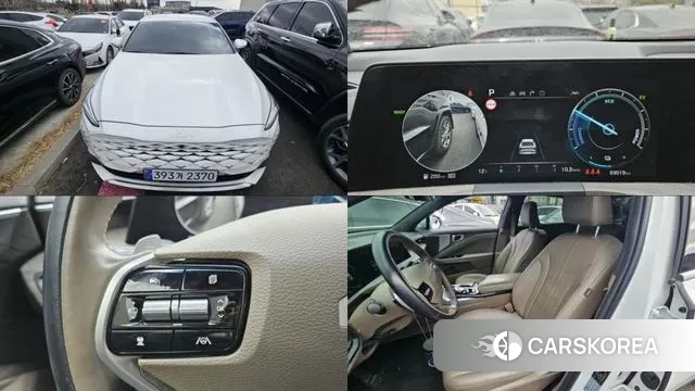 Kia K8 Hybrid 2022 Белый из Кореи