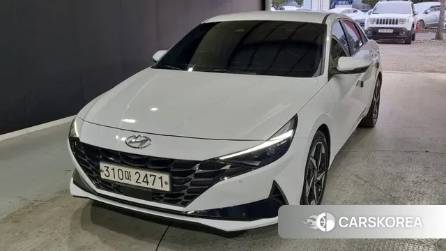 Hyundai Avante (CN7) 2020 Белый из Кореи
