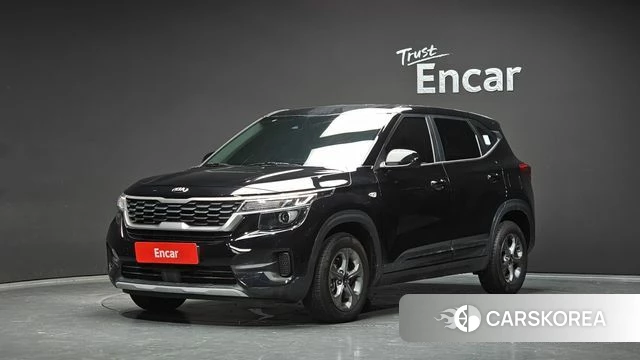 Kia Seltos 2021 Черный из Кореи
