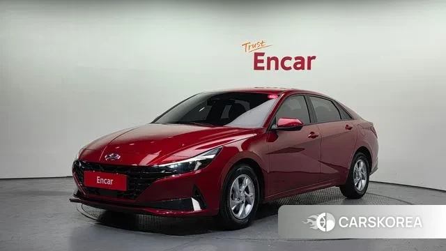 Hyundai Avante (CN7) 2021 Красный из Кореи