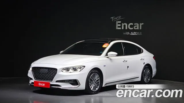 Hyundai Grandeur IG Hybrid 2018 Белый из Кореи