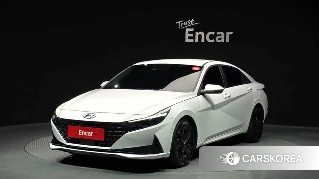 Hyundai Avante Hybrid (CN7) 2021 Белый из Кореи