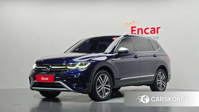 Volkswagen Tiguan Allspace 2023 Синий из Кореи