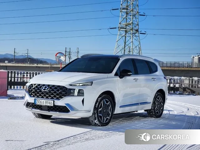 Hyundai The New Santa Fe 2021 Белый из Кореи
