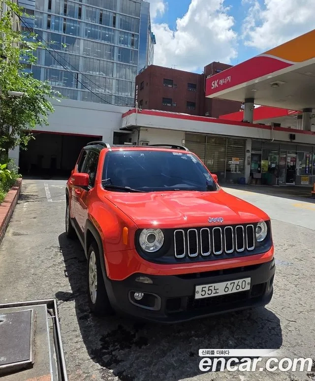 Jeep Renegade 2018 Оранжевый из Кореи