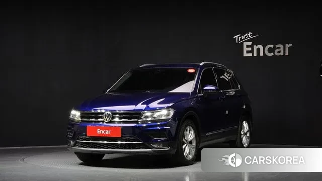 Volkswagen Tiguan second Generation 2018 Синий из Кореи