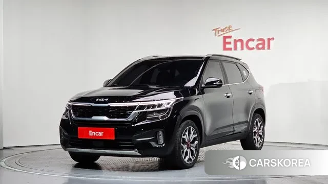 Kia Seltos 2022 Черный из Кореи