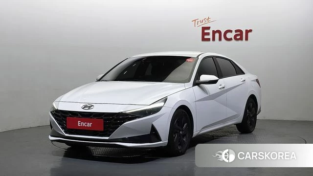 Hyundai Avante Hybrid (CN7) 2022 Белый из Кореи