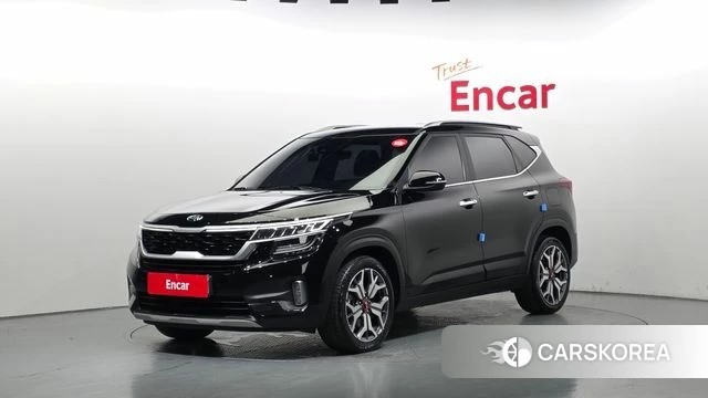 Kia Seltos 2021 Черный из Кореи