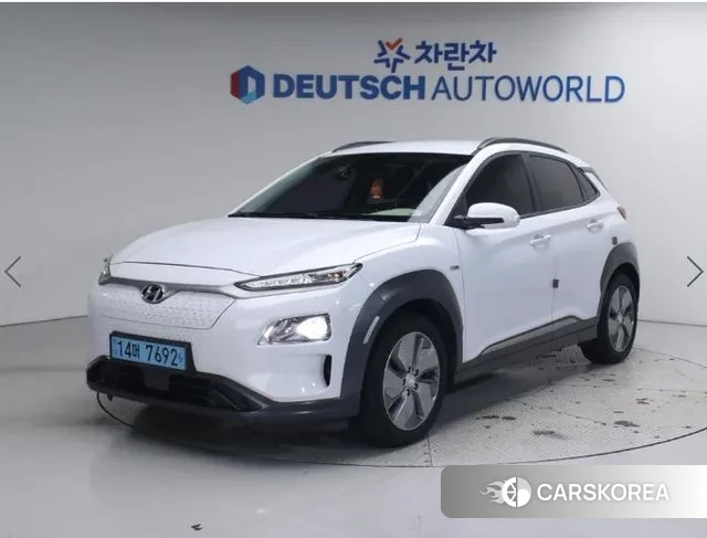 Hyundai Kona Electric 2018 Белый из Кореи