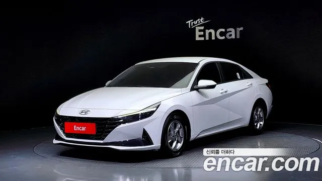Hyundai Avante (CN7) 2021 Белый из Кореи