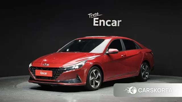 Hyundai Avante (CN7) 2020 Красный из Кореи