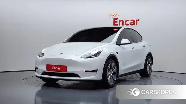 Tesla Model Y 2022 Белый из Кореи