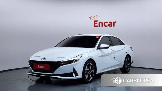 Hyundai Avante (CN7) 2020 Белый из Кореи