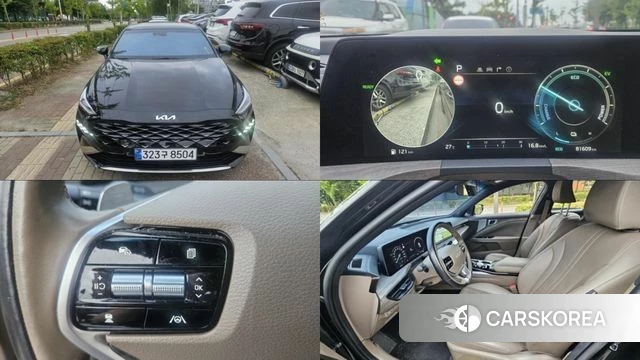 Kia K8 Hybrid 2022 Черный из Кореи