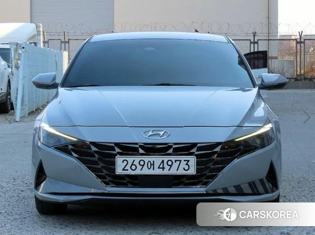 Hyundai Avante Hybrid (CN7) 2021 Серебристо-серый из Кореи