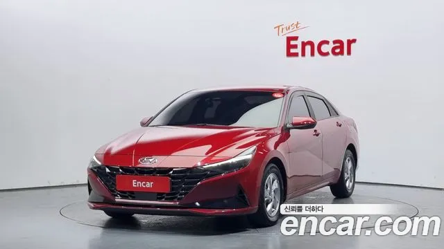 Hyundai Avante (CN7) 2021 Красный из Кореи