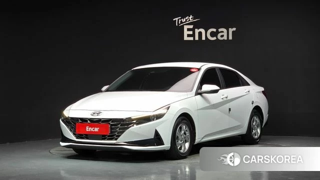 Hyundai Avante (CN7) 2021 Белый из Кореи