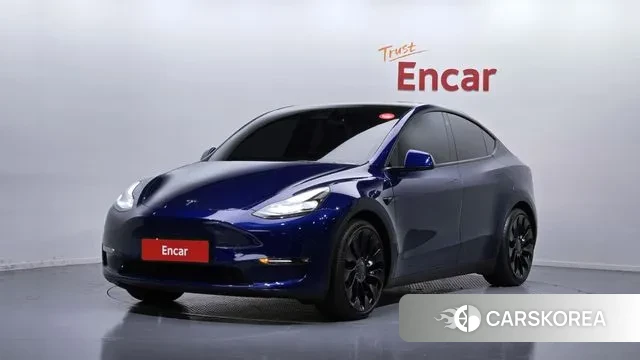 Tesla Model Y 2022 Синий из Кореи