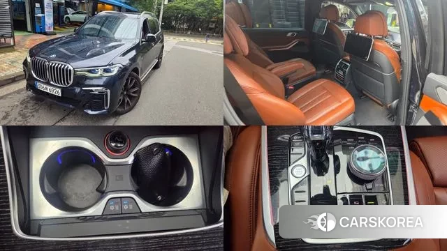 BMW X7 (G07) 2021 Черный из Кореи