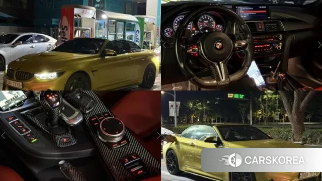 BMW M4 (F82) 2018 Желтый из Кореи