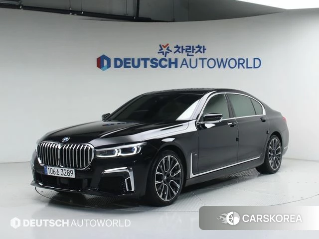 BMW 7 Series (G11) 2021 Черный из Кореи