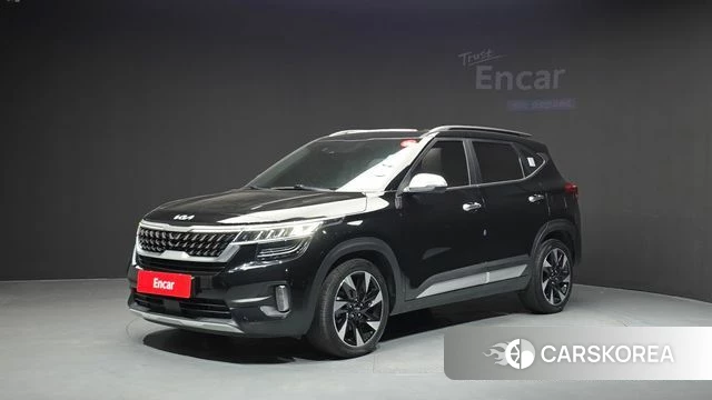 Kia Seltos 2022 Черный из Кореи