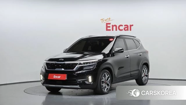 Kia Seltos 2021 Черный из Кореи