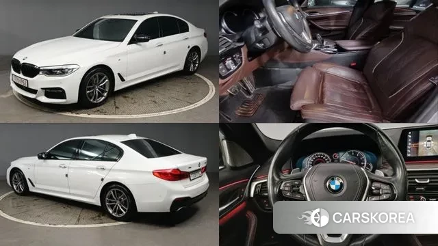 BMW 5 Series (G30) 2018 Белый из Кореи