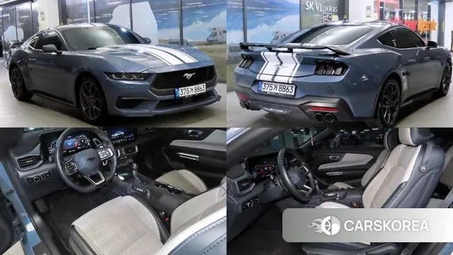 Ford Mustang 7th Generation 2024 Синий из Кореи