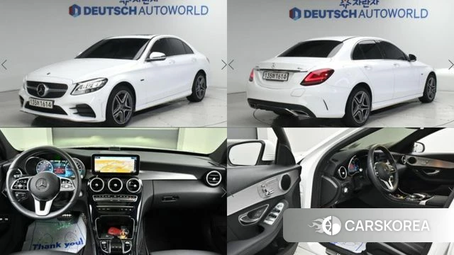 Mercedes-Benz C-Class W205 2020 Белый из Кореи