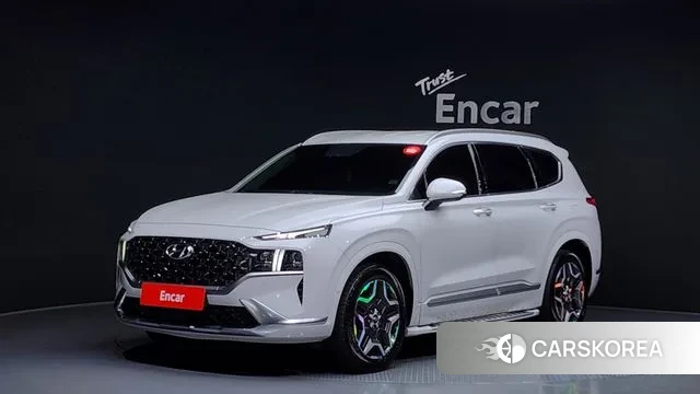 Hyundai The New Santa Fe 2021 Серебристо-серый из Кореи