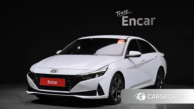 Hyundai Avante (CN7) 2021 Белый из Кореи