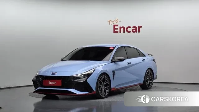 Hyundai Avante (CN7) 2021 Синий из Кореи