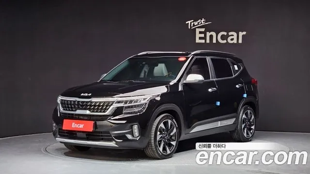 Kia Seltos 2021 Черный из Кореи