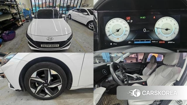 Hyundai Avante (CN7) 2020 Белый из Кореи