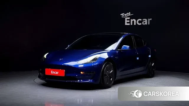 Tesla Model 3 2021 Синий из Кореи