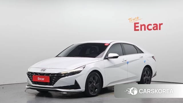 Hyundai Avante (CN7) 2021 Белый из Кореи