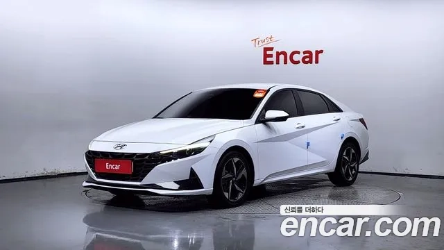 Hyundai Avante (CN7) 2021 Белый из Кореи