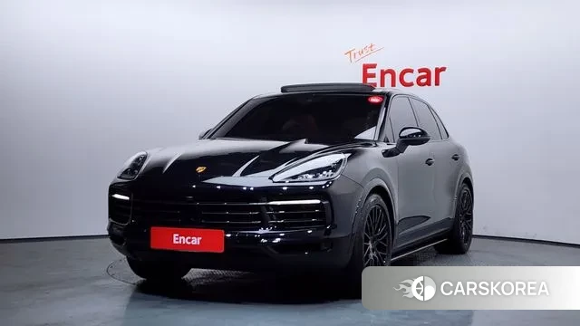 Porsche Cayenne (PO536) 2021 Черный из Кореи