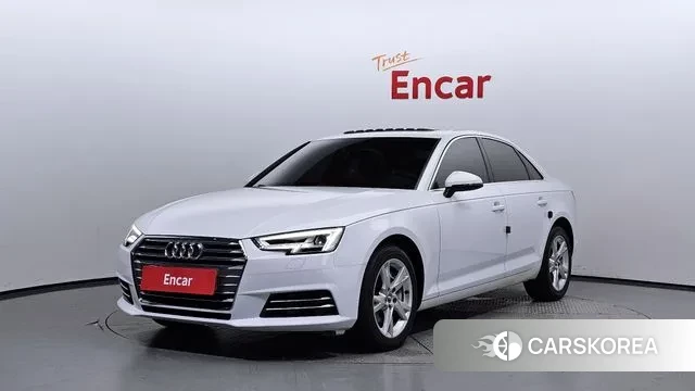 Audi A4 (B9) 2018 Белый из Кореи