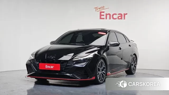 Hyundai Avante (CN7) 2023 Черный из Кореи