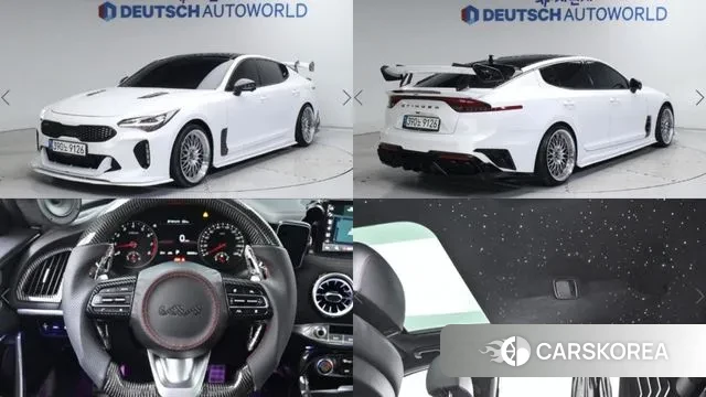 Kia Stinger Meister 2022 Белый из Кореи
