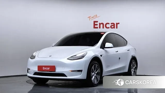 Tesla Model Y 2021 Белый из Кореи
