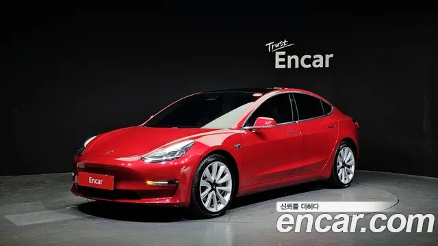 Tesla Model 3 2020 Красный из Кореи