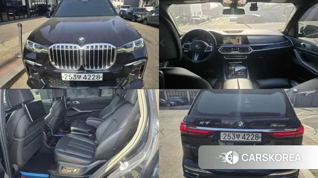 BMW X7 (G07) 2020 Черный из Кореи