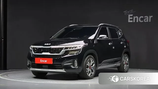 Kia Seltos 2022 Черный из Кореи