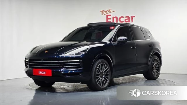 Porsche Cayenne (PO536) 2021 Синий из Кореи