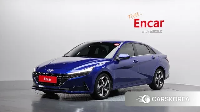 Hyundai Avante (CN7) 2021 Синий из Кореи